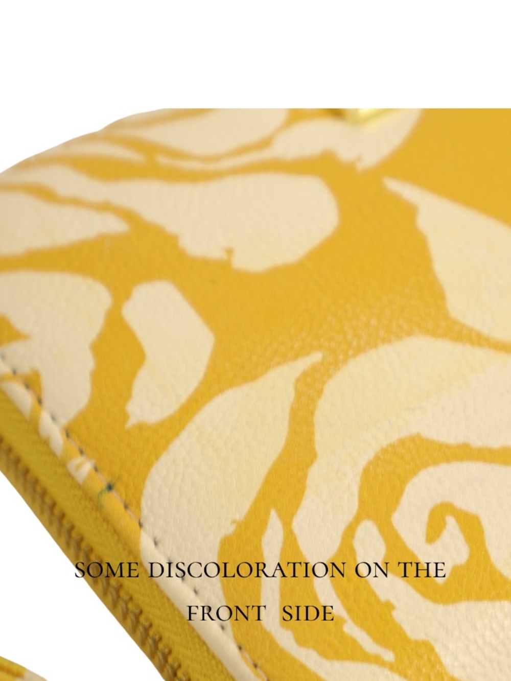 Betsey Johnson Yellow Cream Floral Zip Around Wristlet Clutch Wallet - Picture 9 of 9